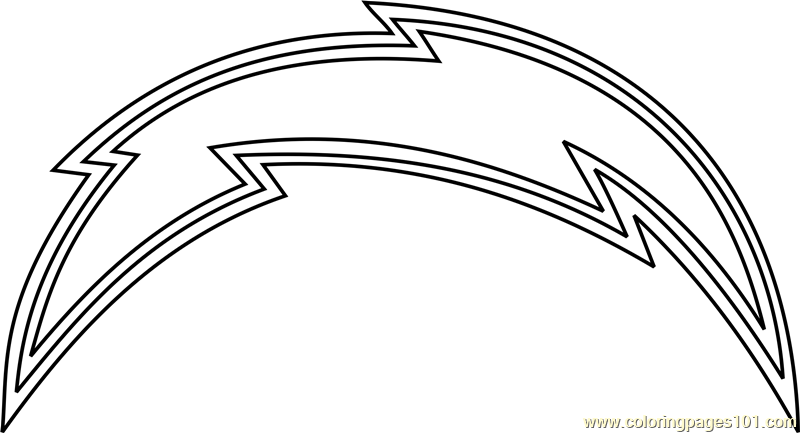 San diego chargers logo coloring page for kids