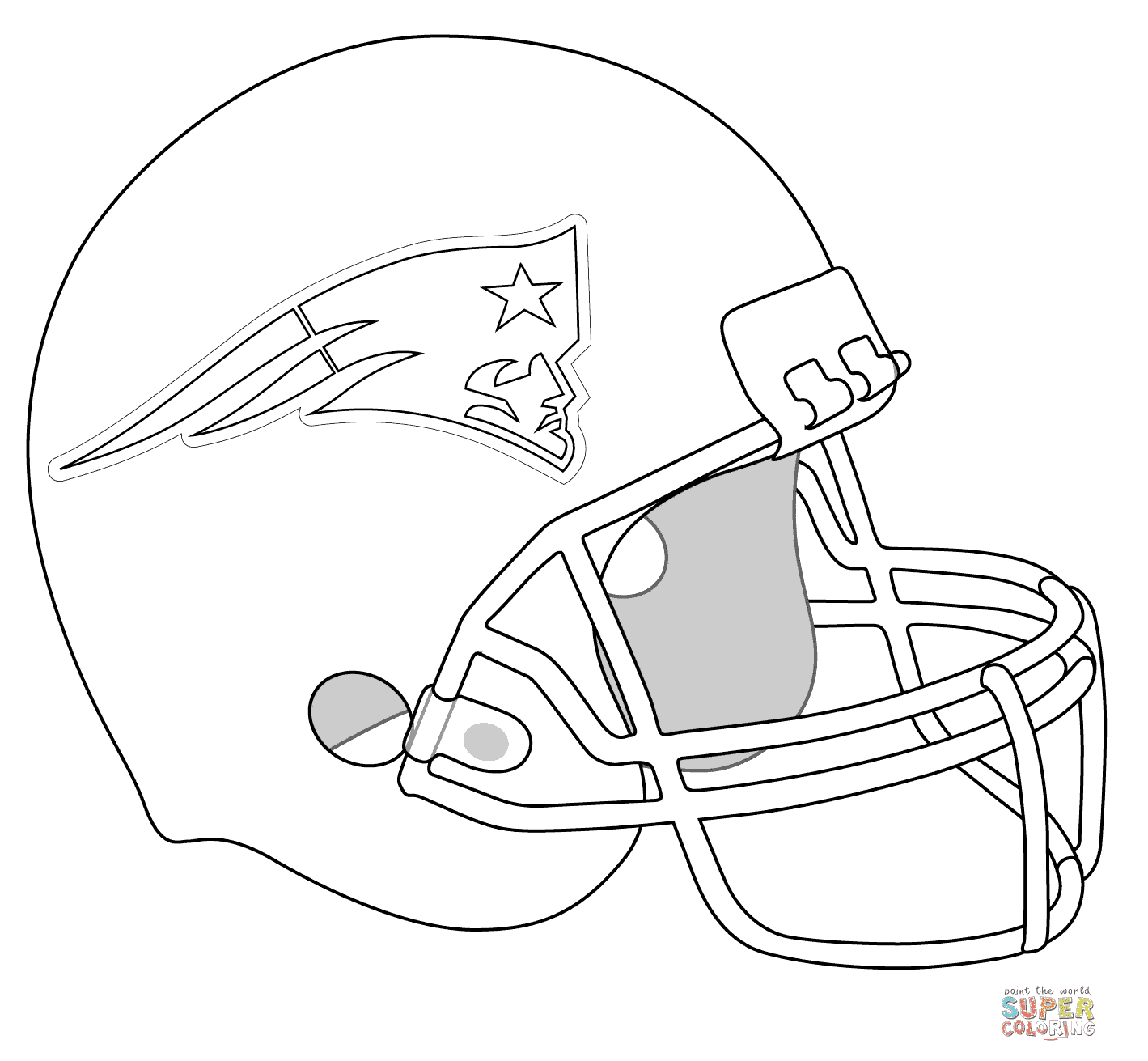 Seattle seahawks logo coloring page