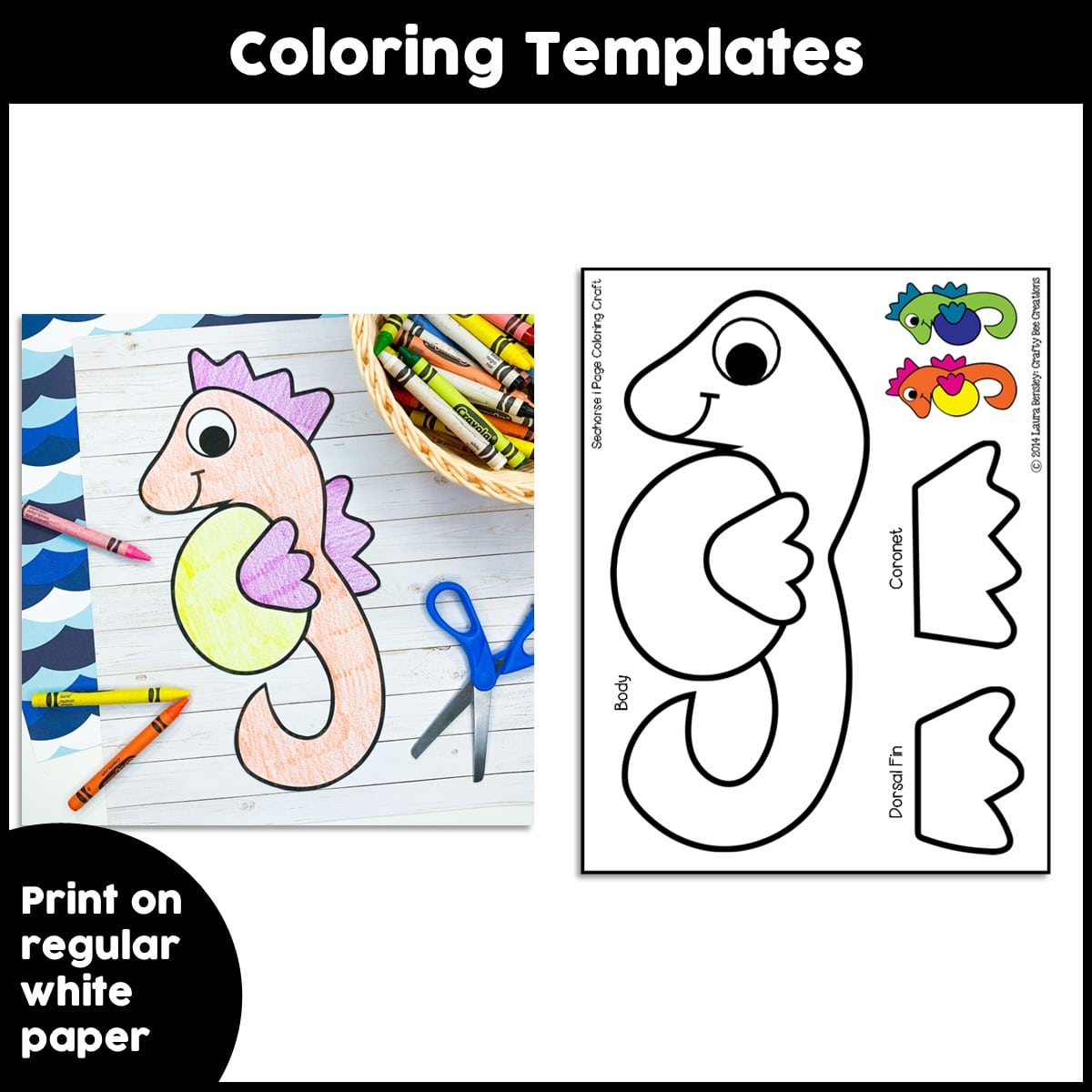 Seahorse craft activity