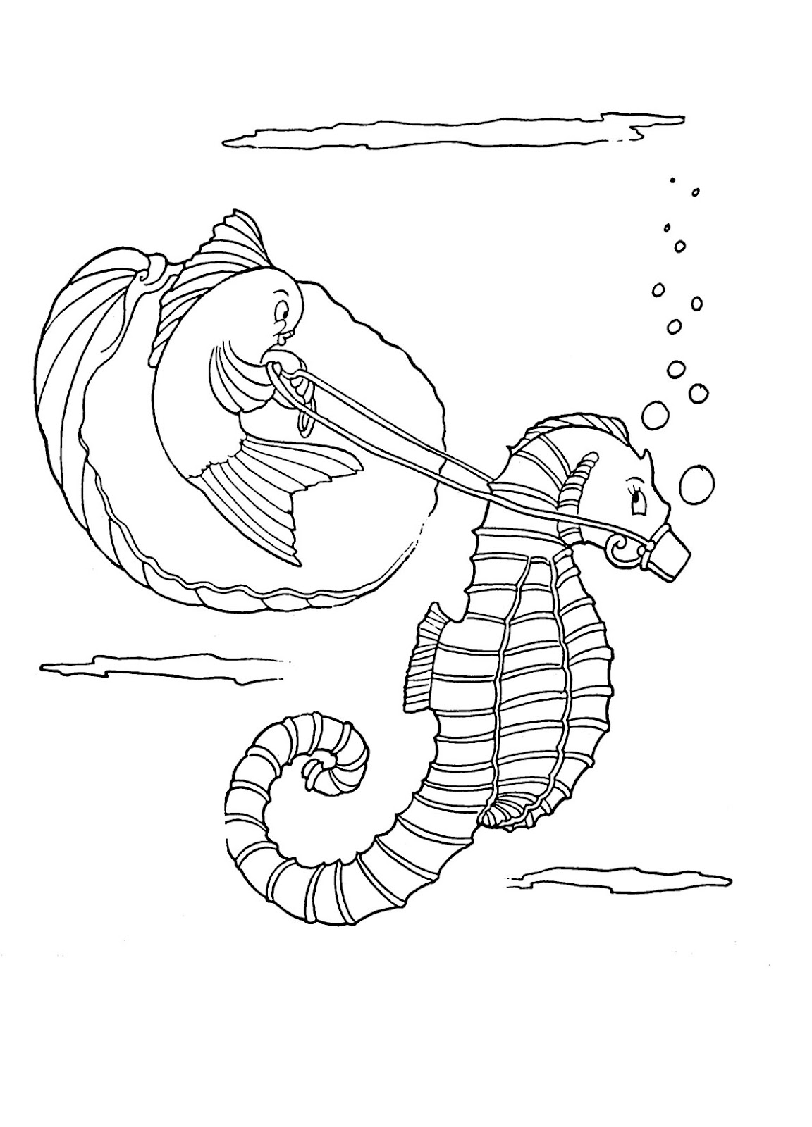 Sea animals printable coloring pages