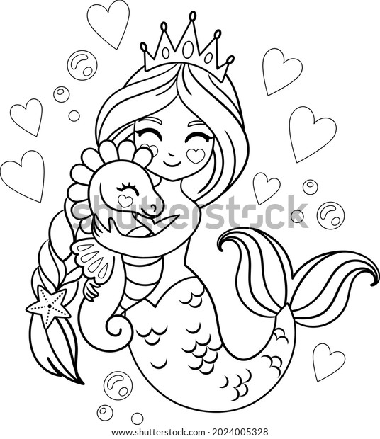 Thousand coloring book mermaid royalty