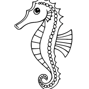 Seahorse coloring pages printable for free download