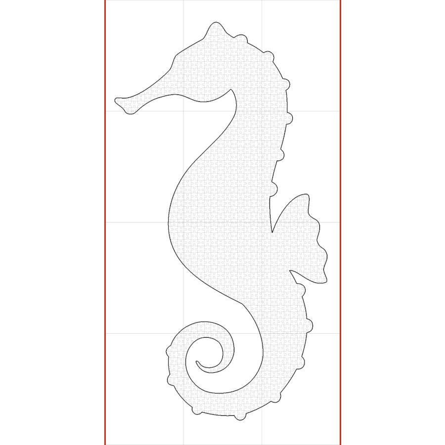Seahorse coloring pages poster