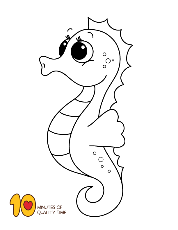 Seahorse coloring page â animal coloring pages giraffe coloring pages horse coloring pages monkey coloring pages