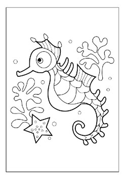 Bring the magic of the sea to life with printable seahorse coloring pages
