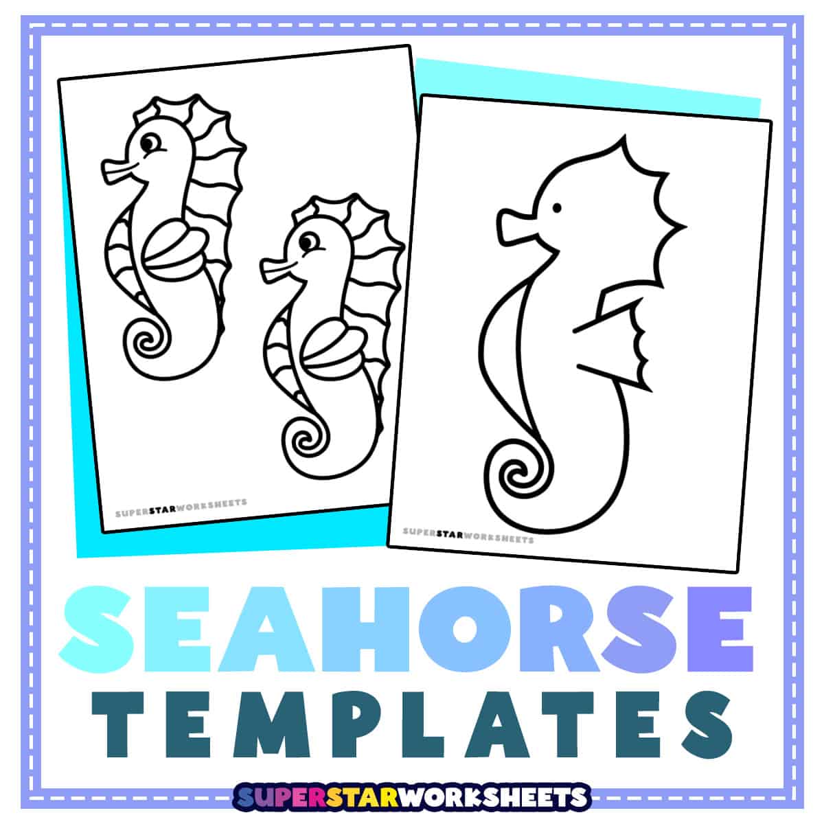 Seahorse template