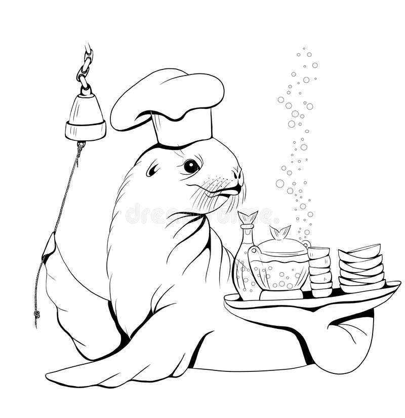 Seal coloring stock illustrations â seal coloring stock illustrations vectors clipart