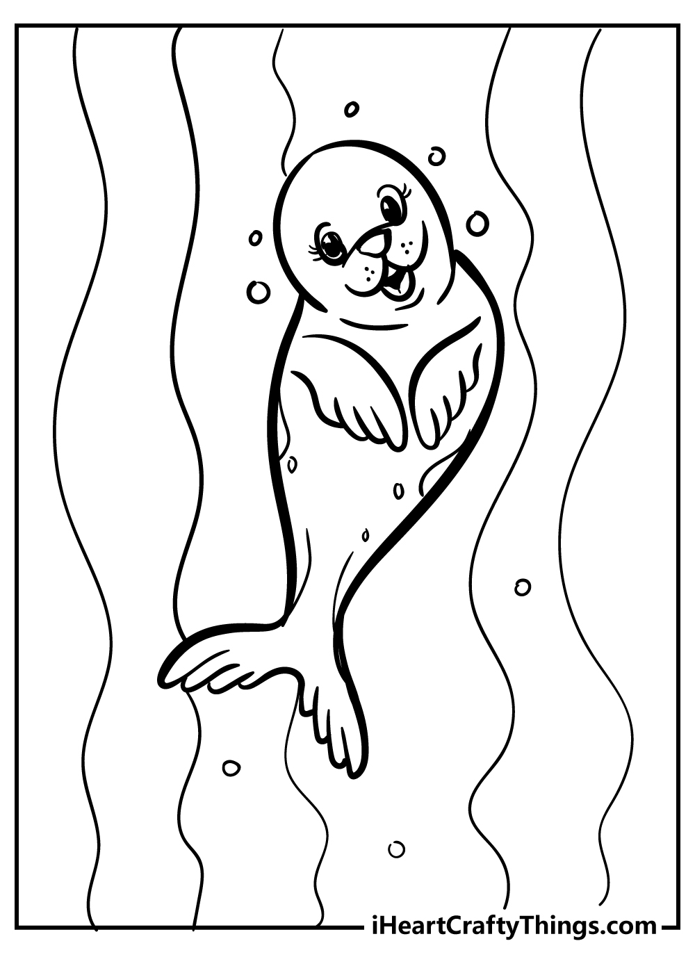 Seal coloring pages free printables