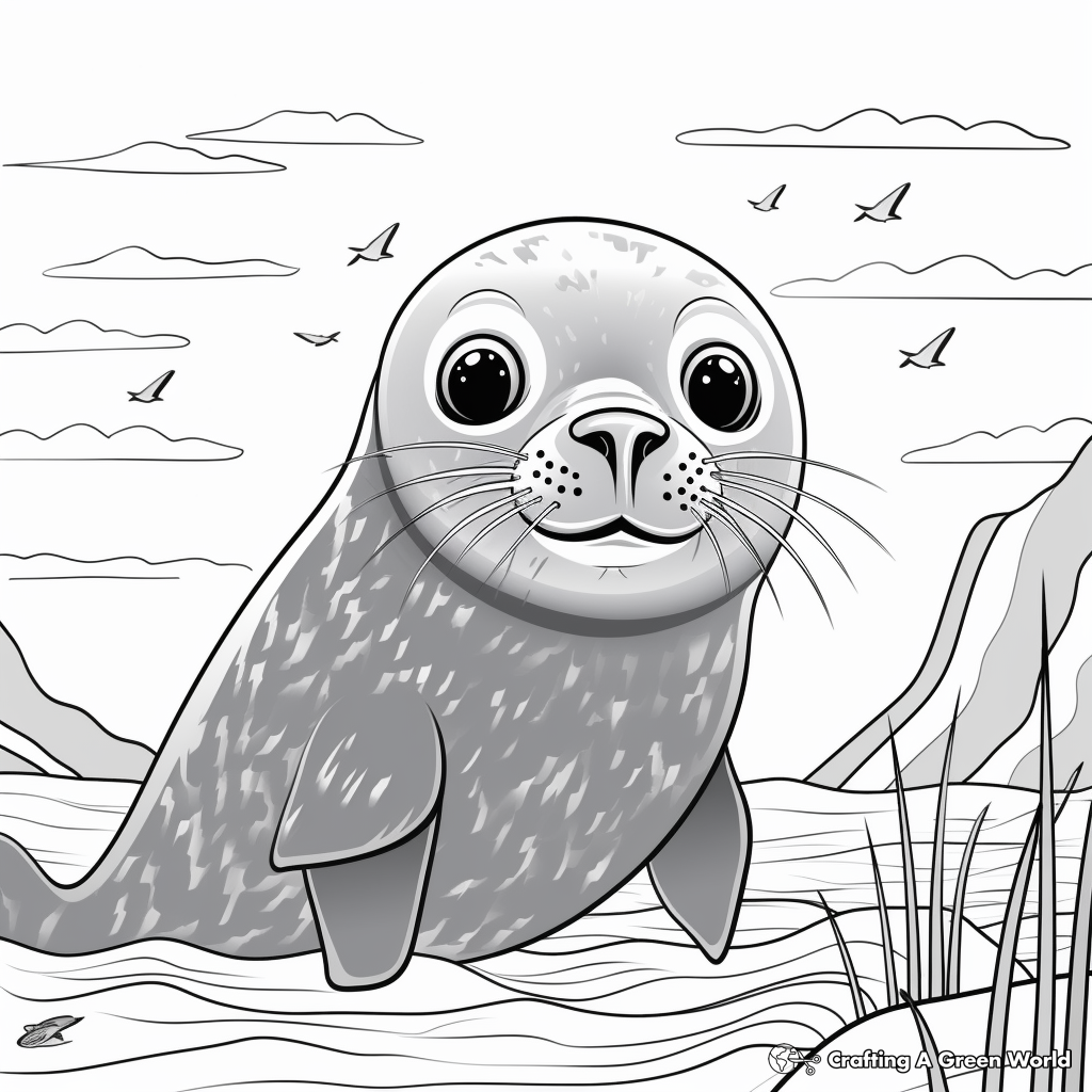 Seal coloring pages