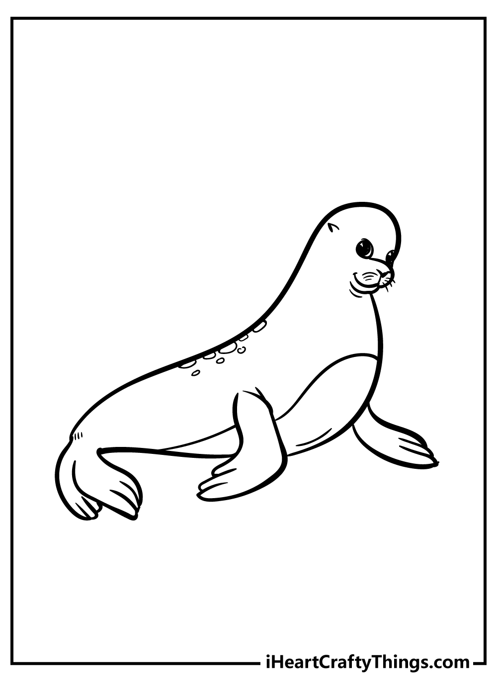 Seal coloring pages free printables