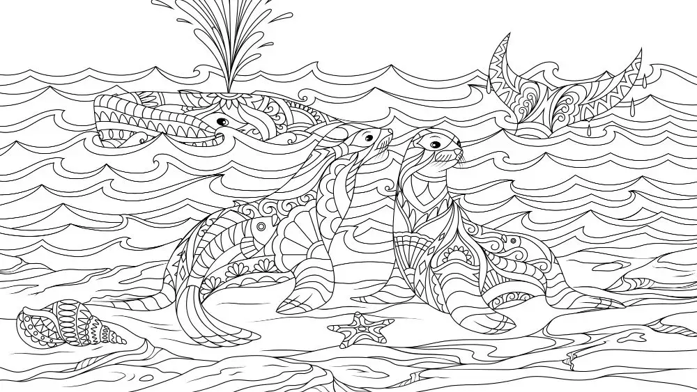 Free seal coloring pages for download printable pdf