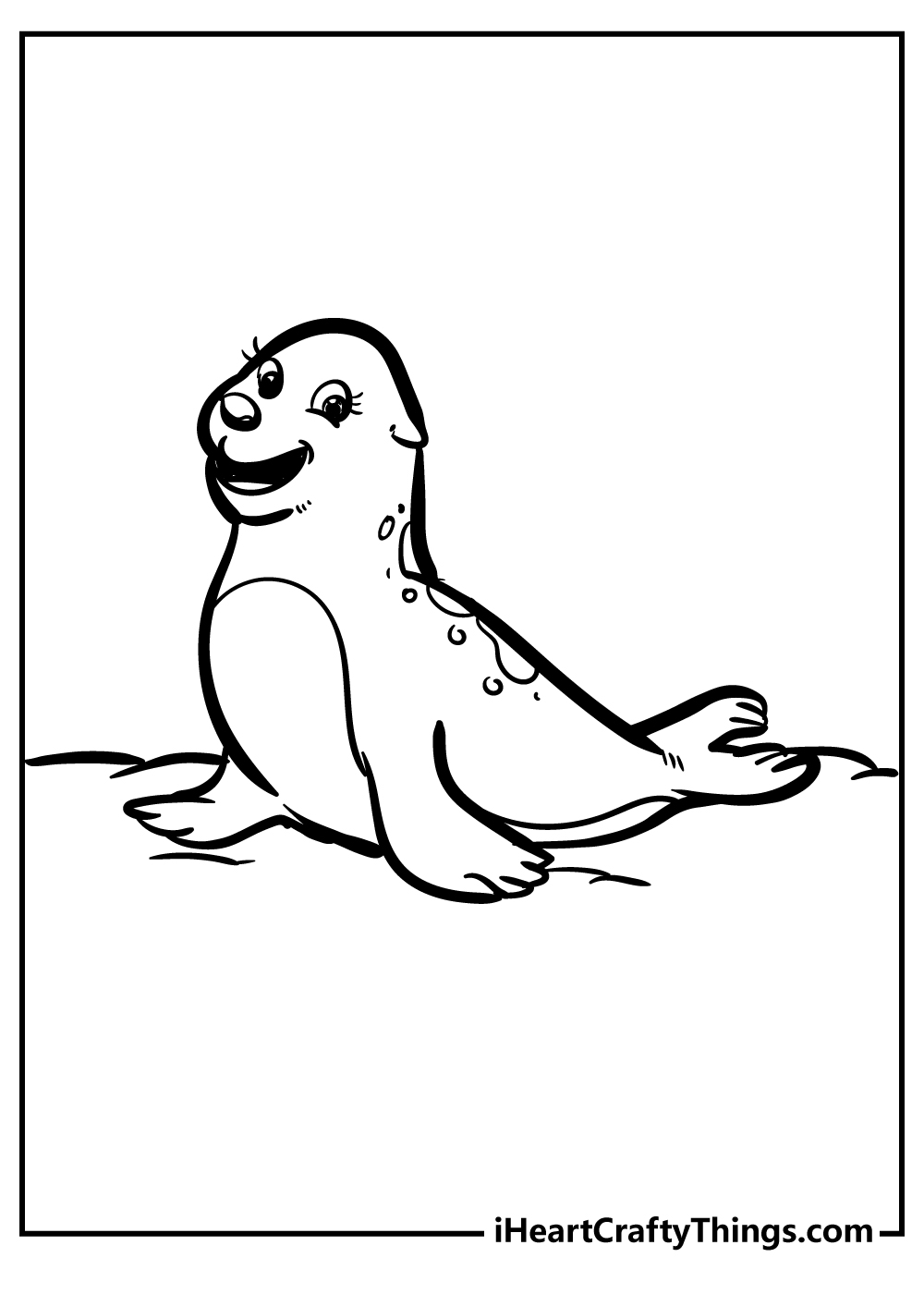 Seal coloring pages free printables