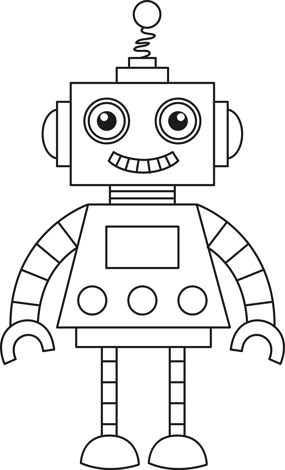 Robot printable template free printable papercraft templates