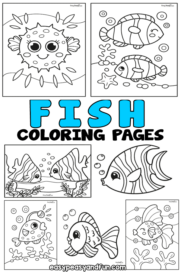 Fish coloring pages