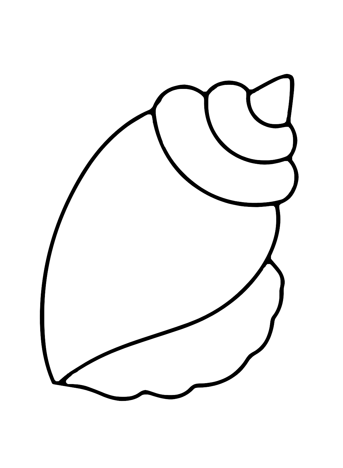 Conch coloring pages printable for free download