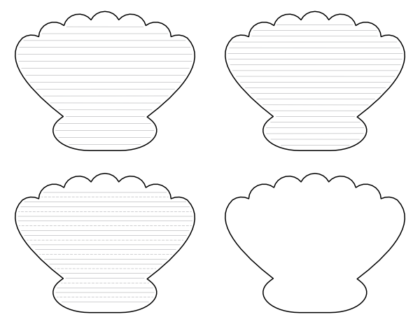 Free printable seashell