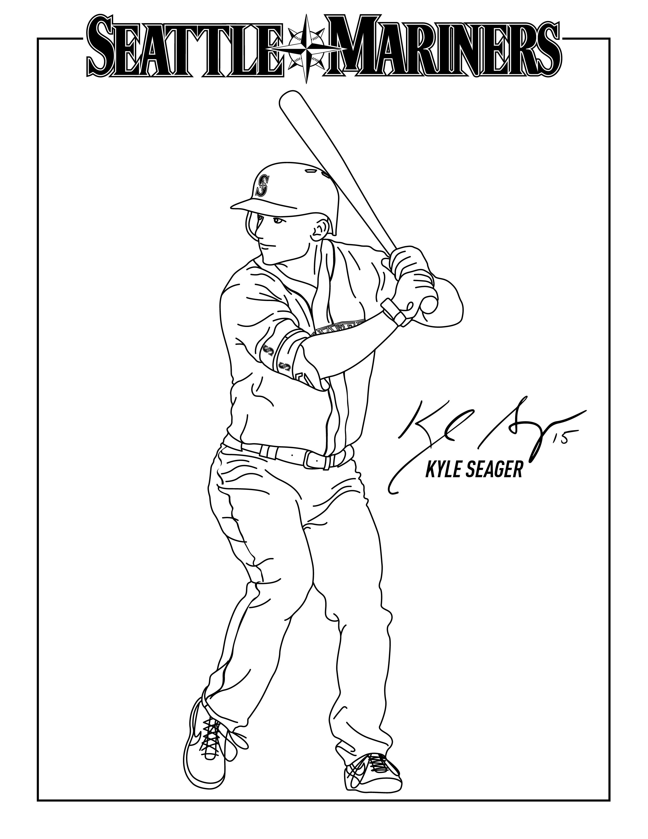 Seattle mariners on x kick off the weekend by setting your creativity free with some mariners and marinermoose coloring pages ðï httpstcofgcxzxs x