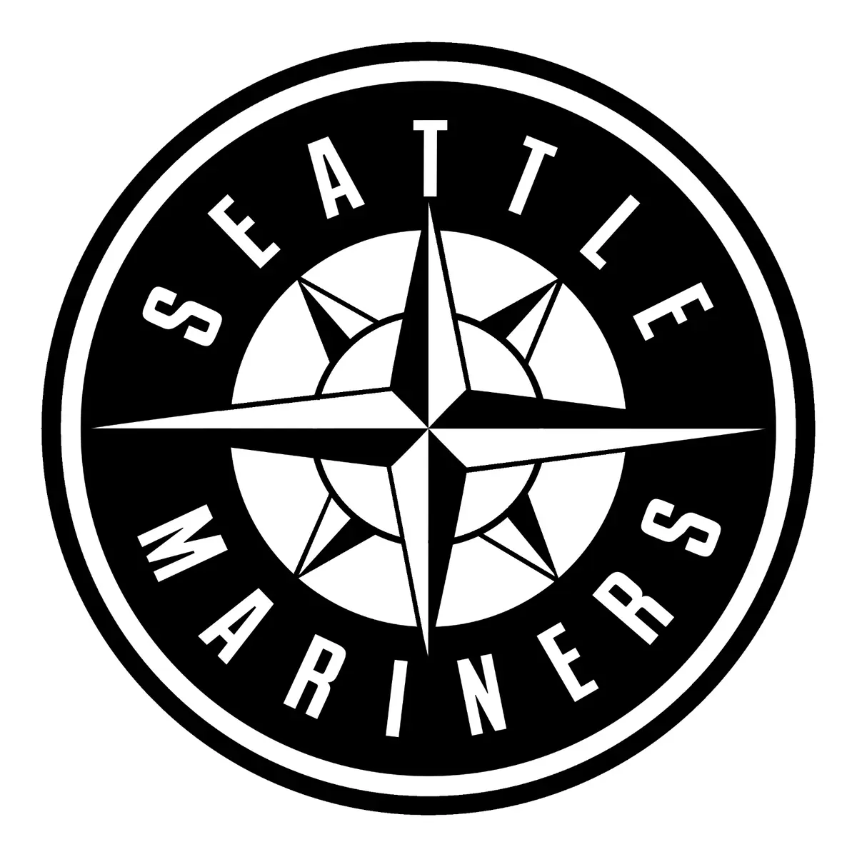 Seattle mariners logo mlb vinyl decal window laptop any size any color