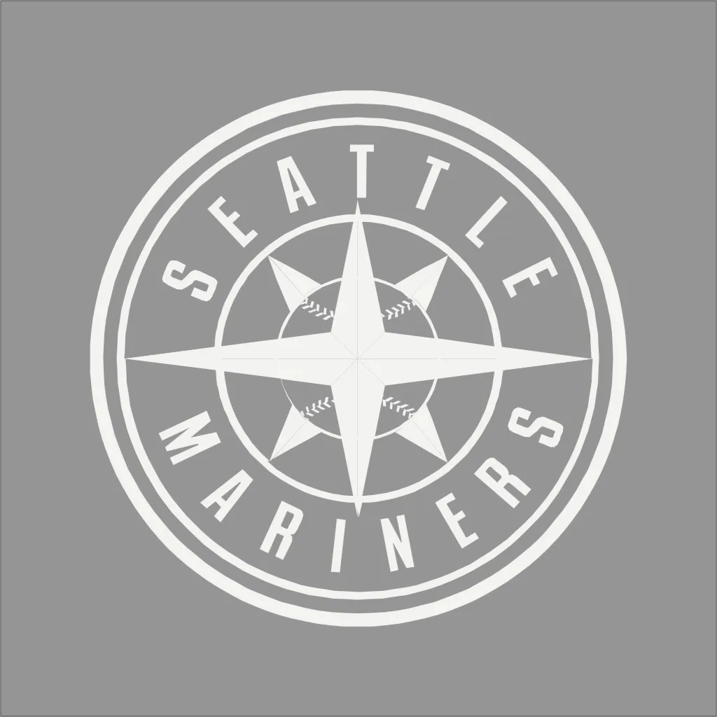 Seattle mariners mlb team logo color vinyl decal sticker car window wall