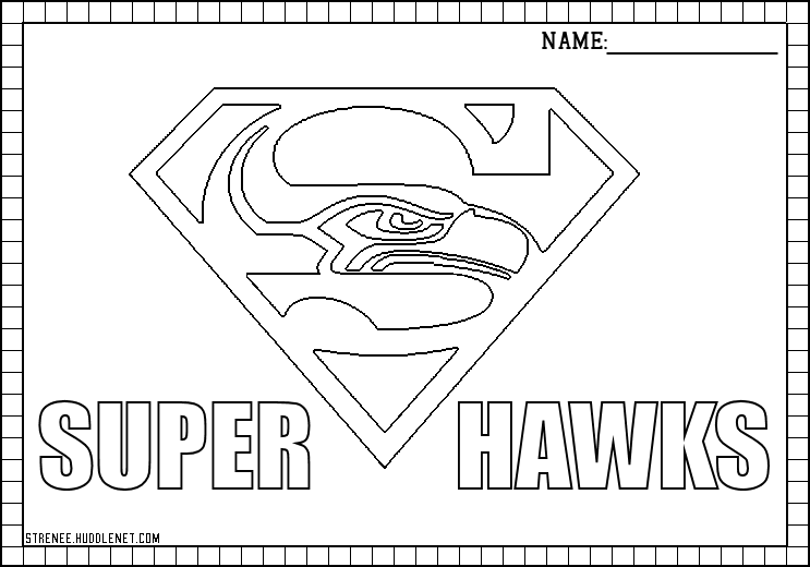 Seattle seahawks free coloring pages