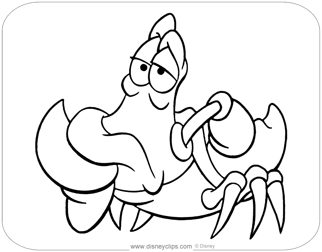 The little mermaid coloring pages