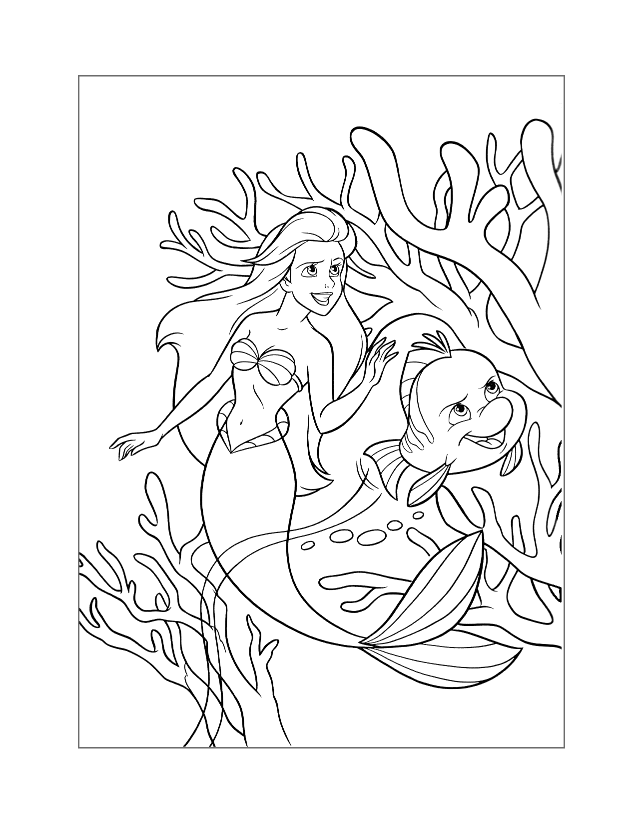 Little mermaid pages â printable pages
