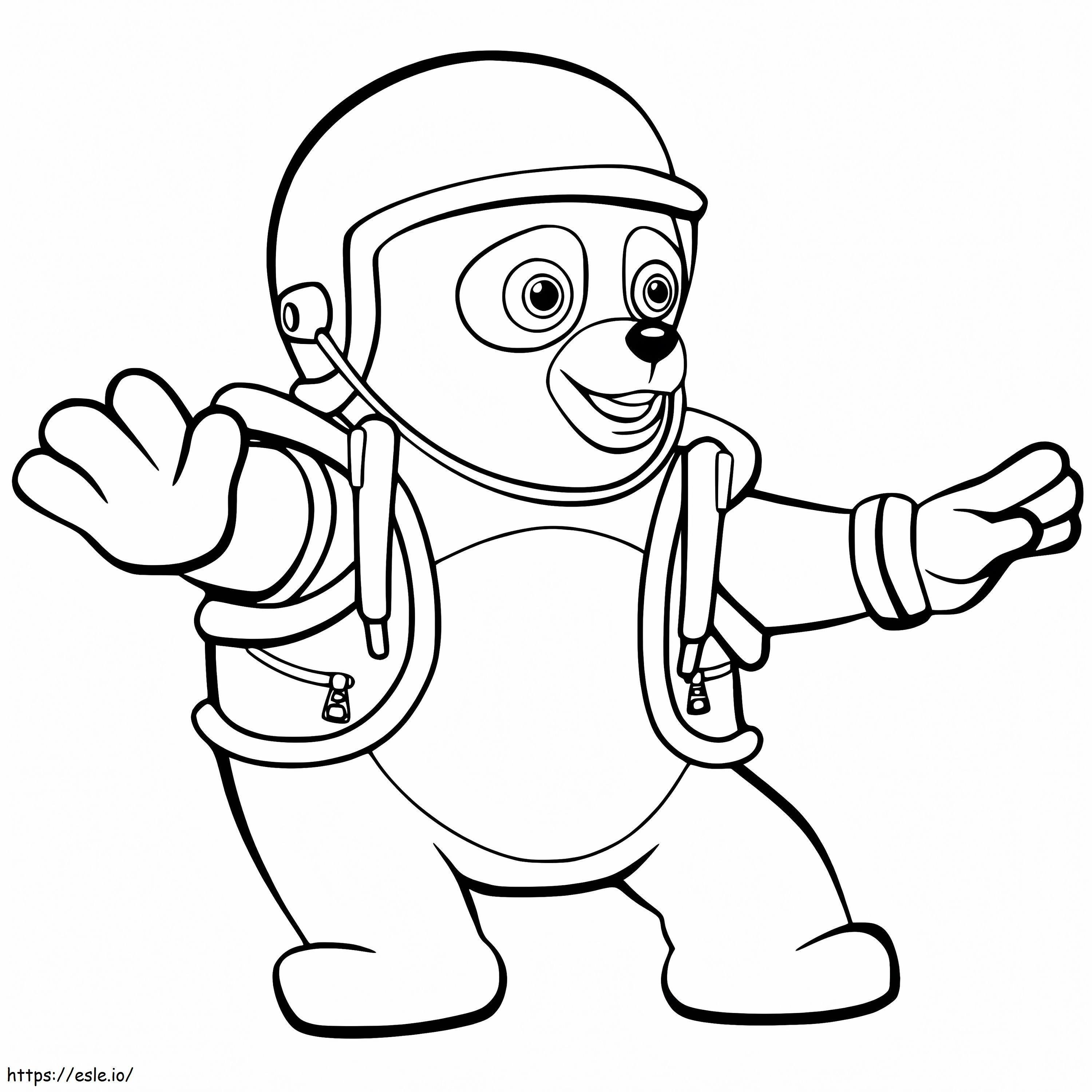 Agent oso to print coloring page