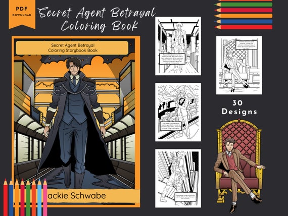 Secret agent betrayal coloring book story book coloring printable storybook coloring pages mystery coloring book coloring secret agent