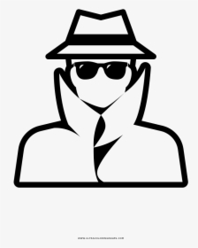 Secret agent coloring page hd png download transparent png image