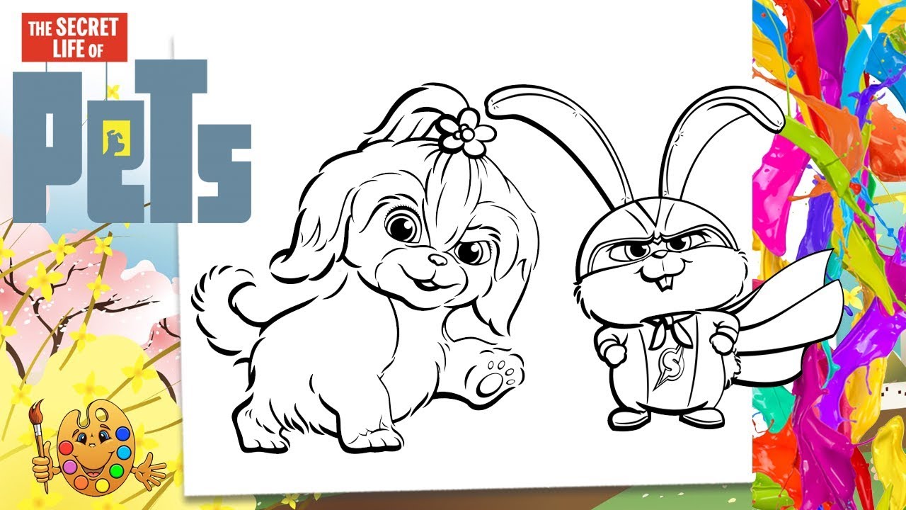 Coloring the secret life of pets