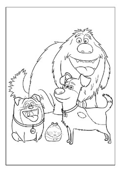 Unleash your childs imagination with the secret life of pets coloring pages