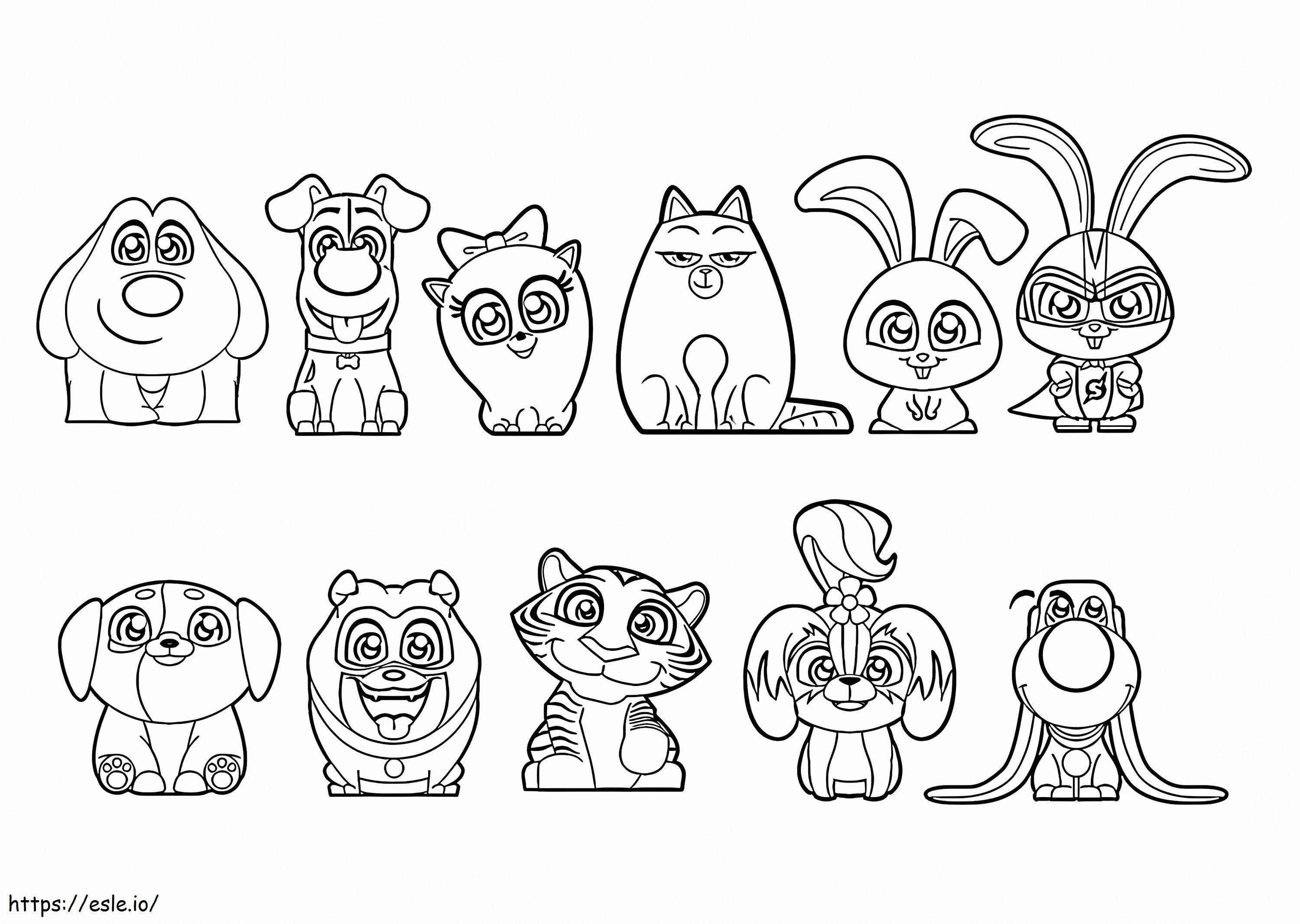 Raskrasil the secret life of pets coloring page