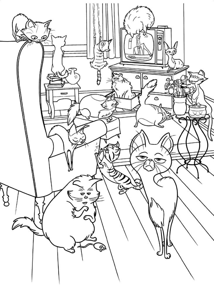 The secret life of pets coloring pages