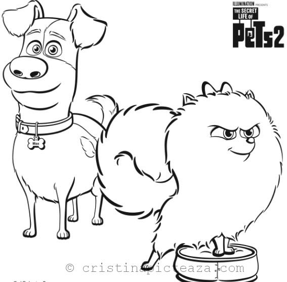 Secret life of pets coloring pages â cristina is painting