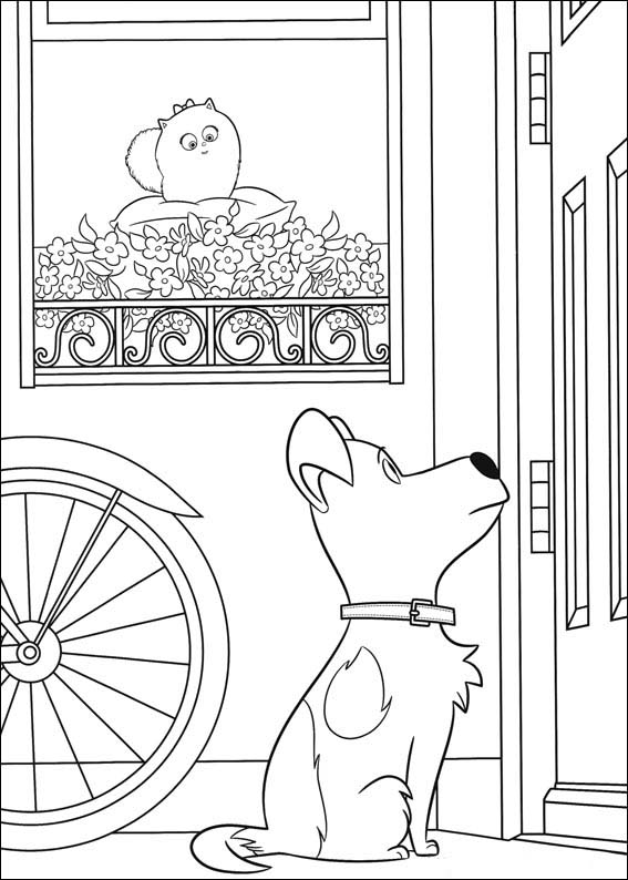 The secret life of pets coloring game