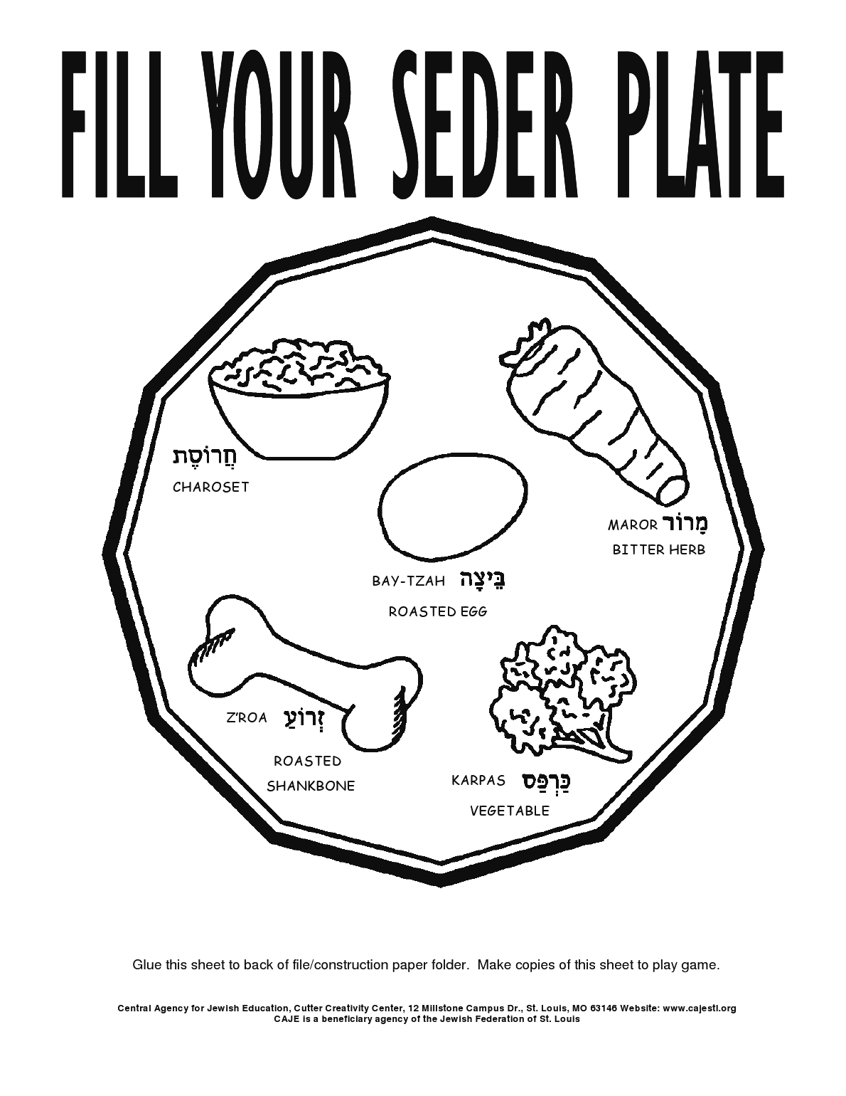 Passover crafts seder seder plate