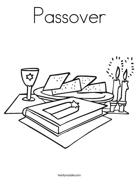 Passover coloring page