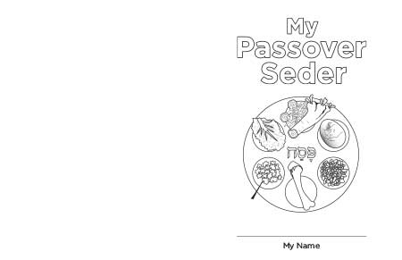 Emily sper my passover seder coloring