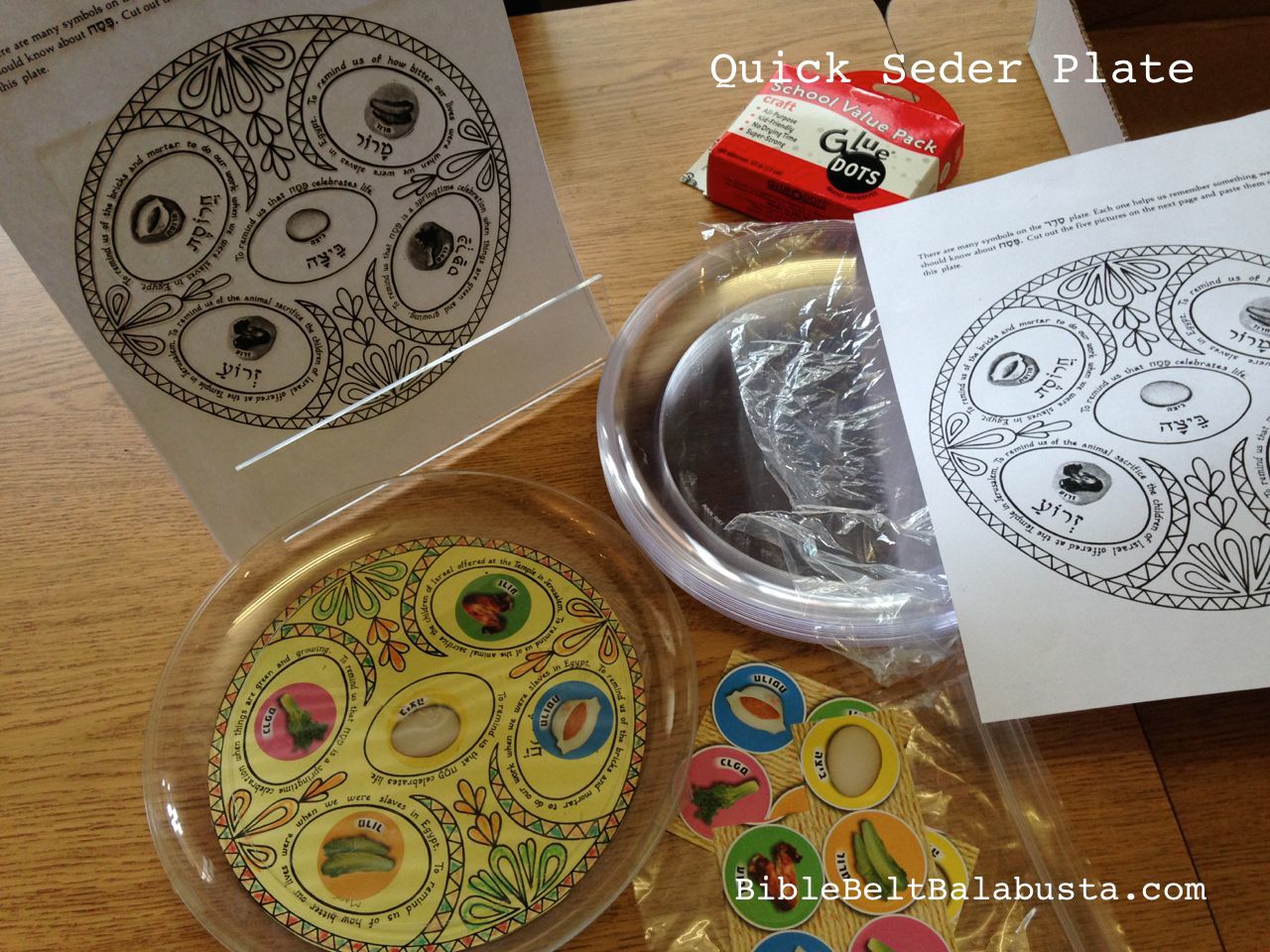 Quick seder plate for kids min bible belt balabusta