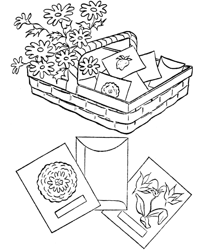 Gardening coloring pages