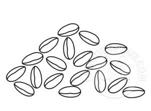 Seeds coloring page