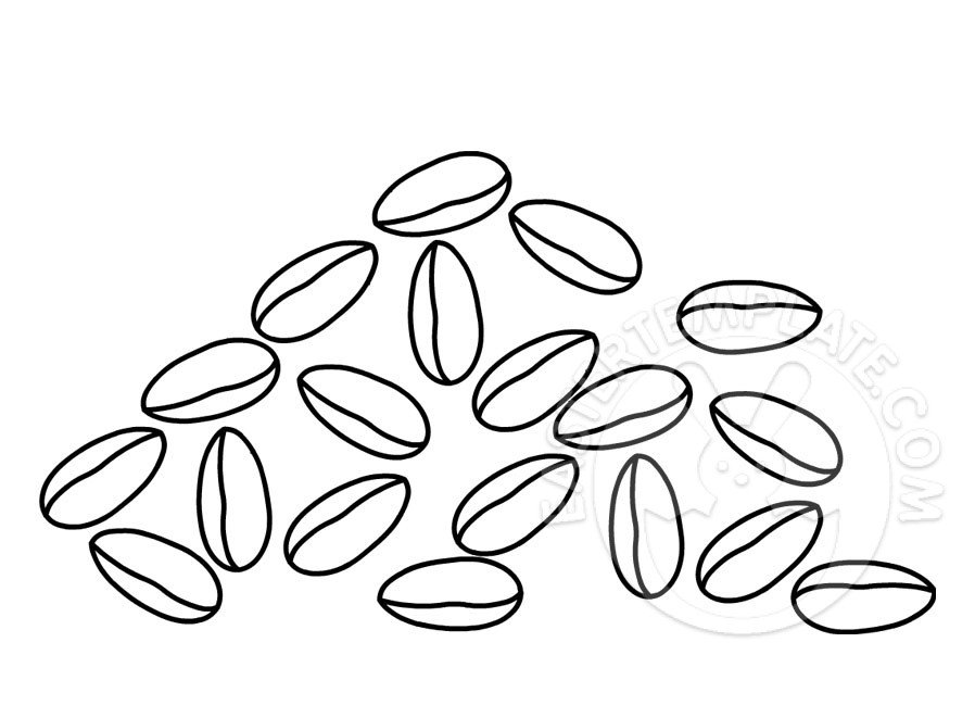 Seeds coloring page