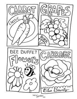 Vegetable seed packets coloring vegetable seeds packets vegetable seed seed packets