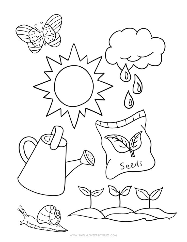 Simply love printables spring coloring page plant seeds spring coloring pages garden coloring pages flower coloring sheets