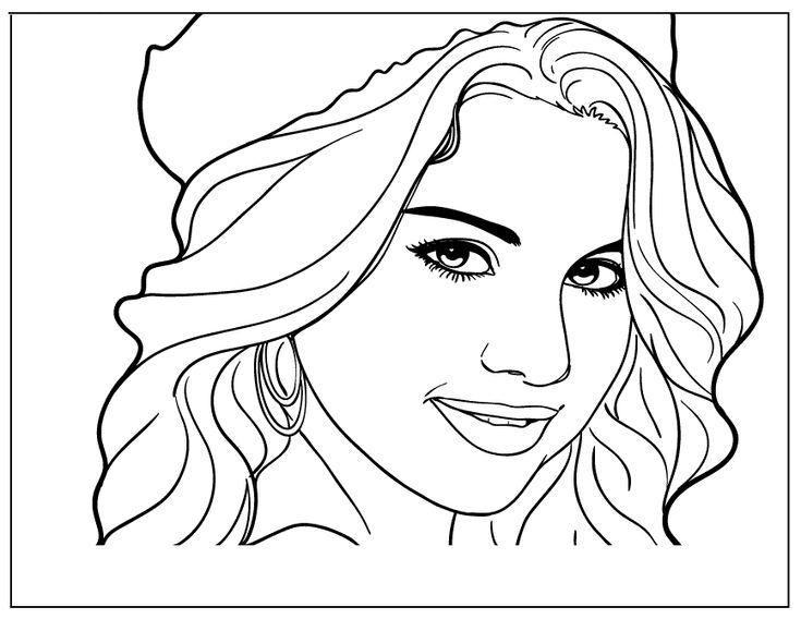 Selena gomez color colouring pages coloring pages