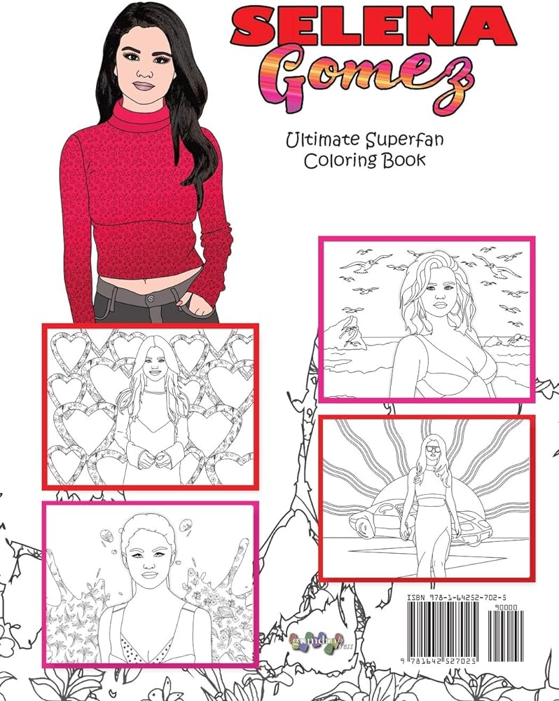 Selena gomez ultimate superfan coloring book by logan jenni