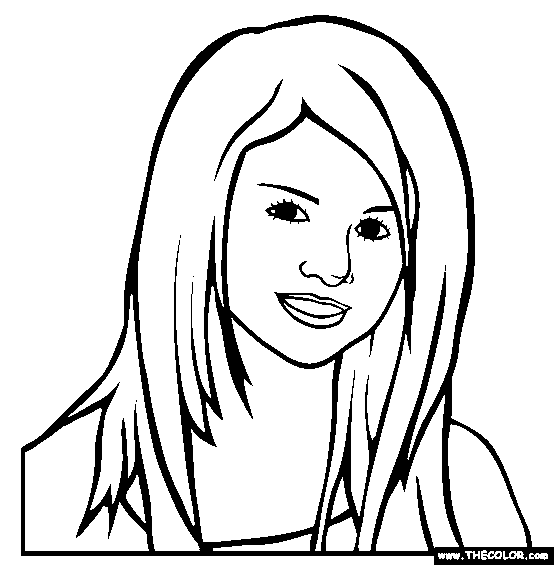 Faous actress coloring pages