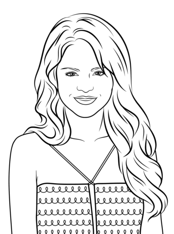 Selena gomez coloring page coloring pages cute coloring pages selena gomez