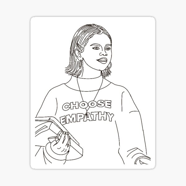 Selena gomez choose empathy sticker for sale by emmacarrel