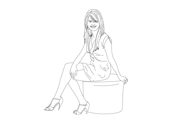 Selena gomez coloring pages